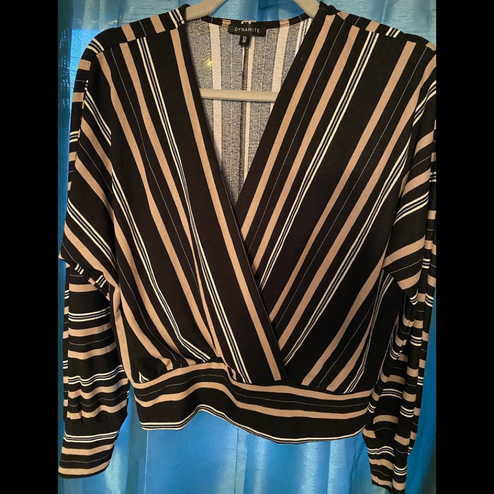 Dynamite crisscross front blouse